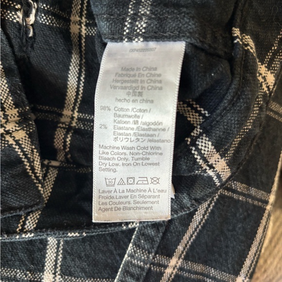 MADEWELL Slim Emmett Wide Leg Pant in Windowpane Check. - Picture 8 of 9